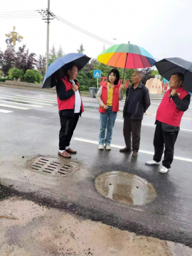 彬州市北极镇:防汛一线